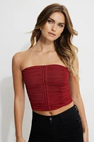 Bustier froncé en maille Salma