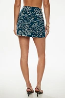 Soutache Trim Mini Skirt