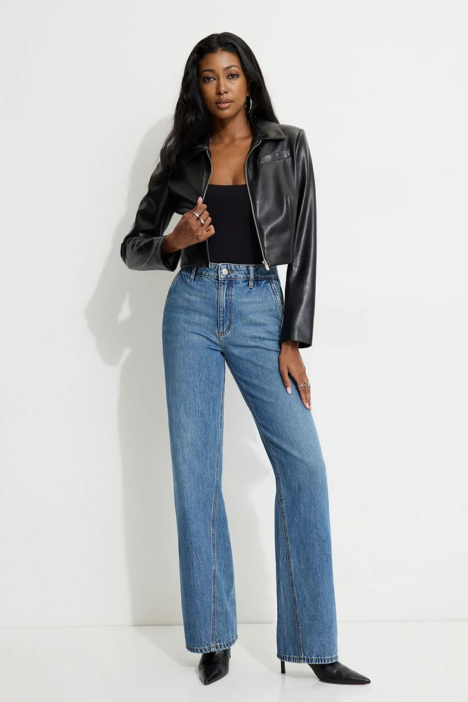 Heidi Wide Leg Twisted Seam Jeans