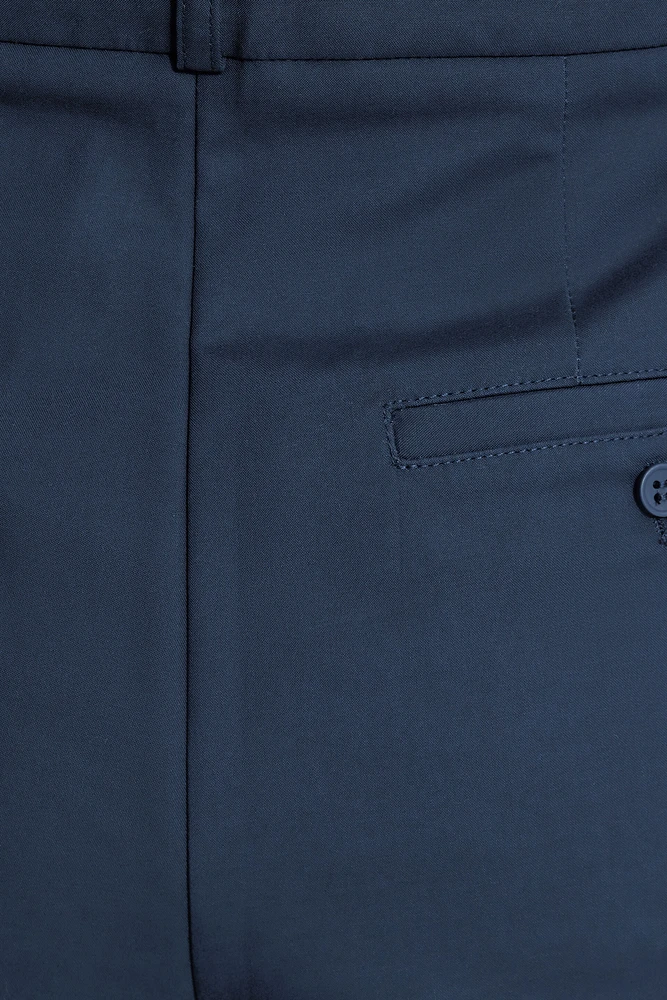 Pleated Straight Leg Pants