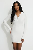 Minirobe polo en tricot côtel