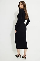 Slit Midi Dress