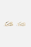 The Premium Collection | 2-Pack Double Huggie Hoop Earrings