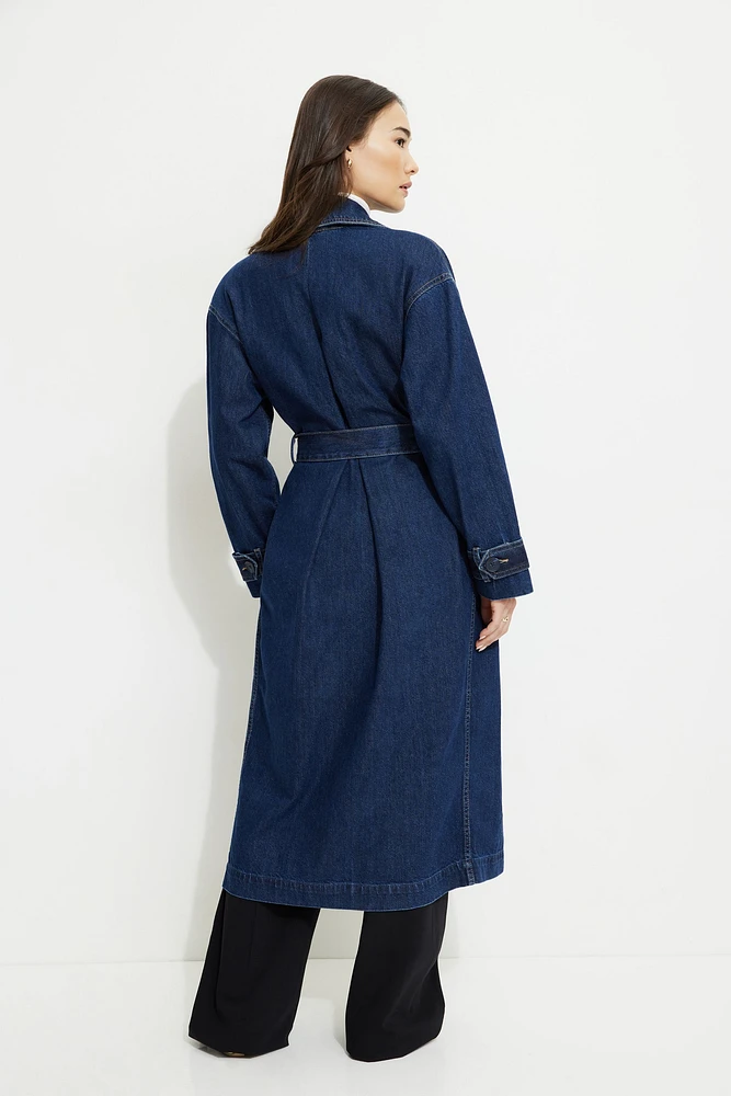 Denim Trench Coat