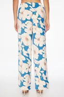 Thin Waistband Wide Leg Pants