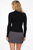 Long Sleeve Mock Neckline Sweater