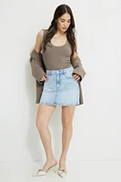 Denim Mini Skirt