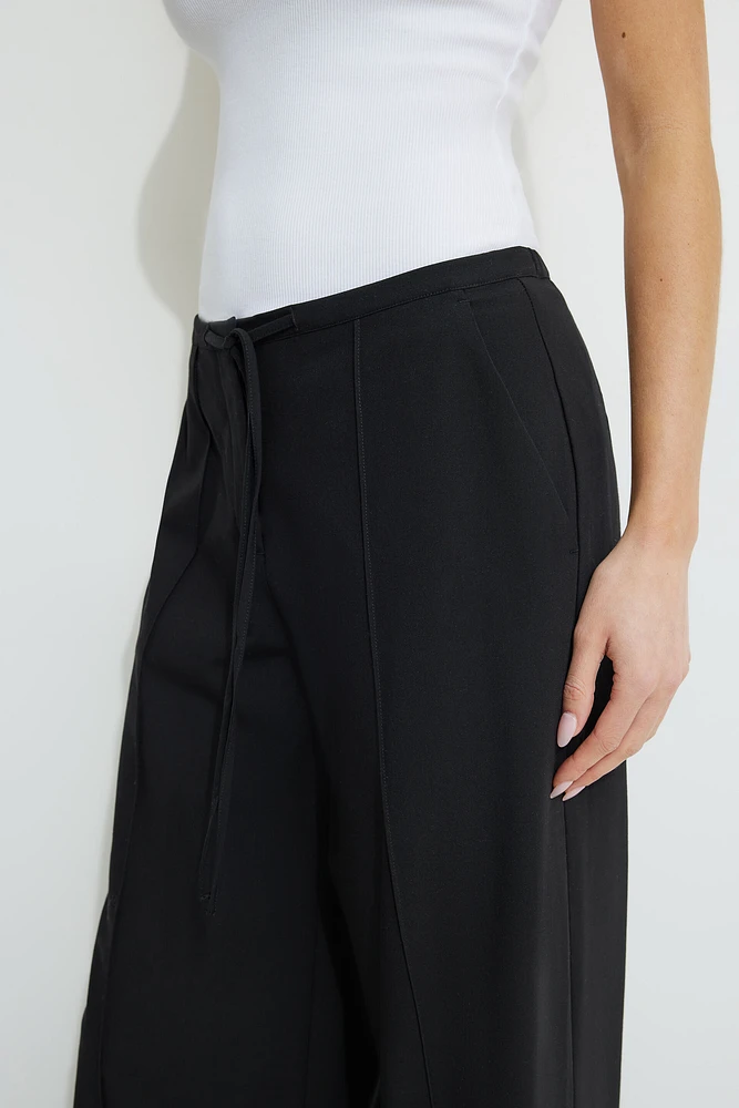 Drawstring Wide Leg Pants