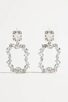 Oblong Gem Chandelier Earrings