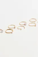 8-Pack Delicate Pearl Rings