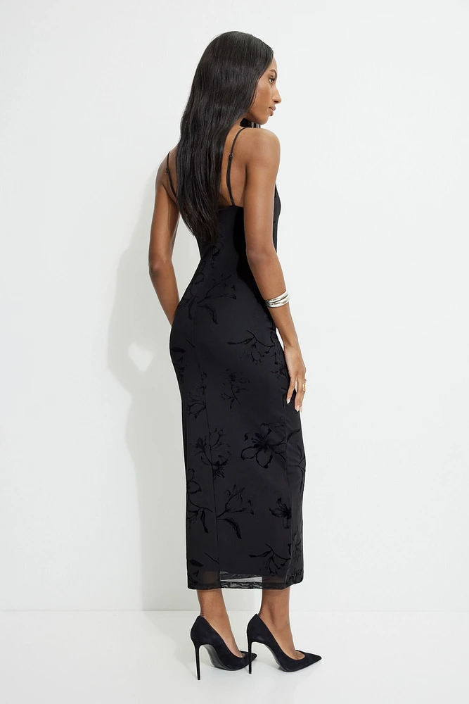 Robe maxi à col échancré Victoria