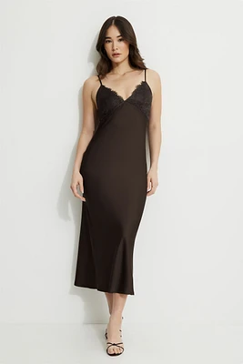 Robe nuisette maxi à taille empire Sage