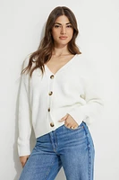 Boxy V Neck Cardigan