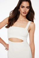 Cut Out Knit Midi Dress