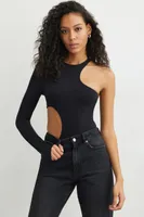 Sculpt Asymmetrical Cut Out Bodysuit