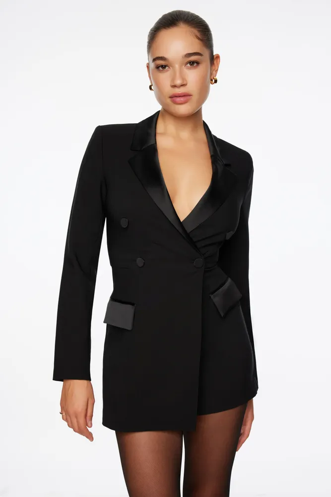 Lydie Tuxedo Blazer Romper