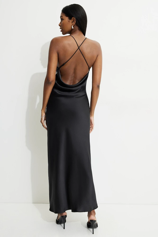 Satin Slip Maxi Dress