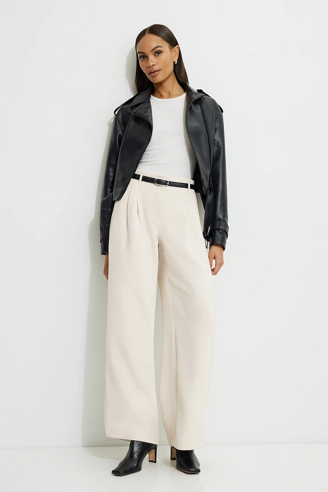 Jourdan Mid Rise Wide Leg Pants