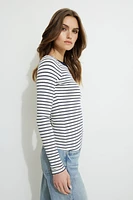 Ribbed Long Sleeve T Shirt