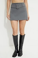 Belted Mini Skirt