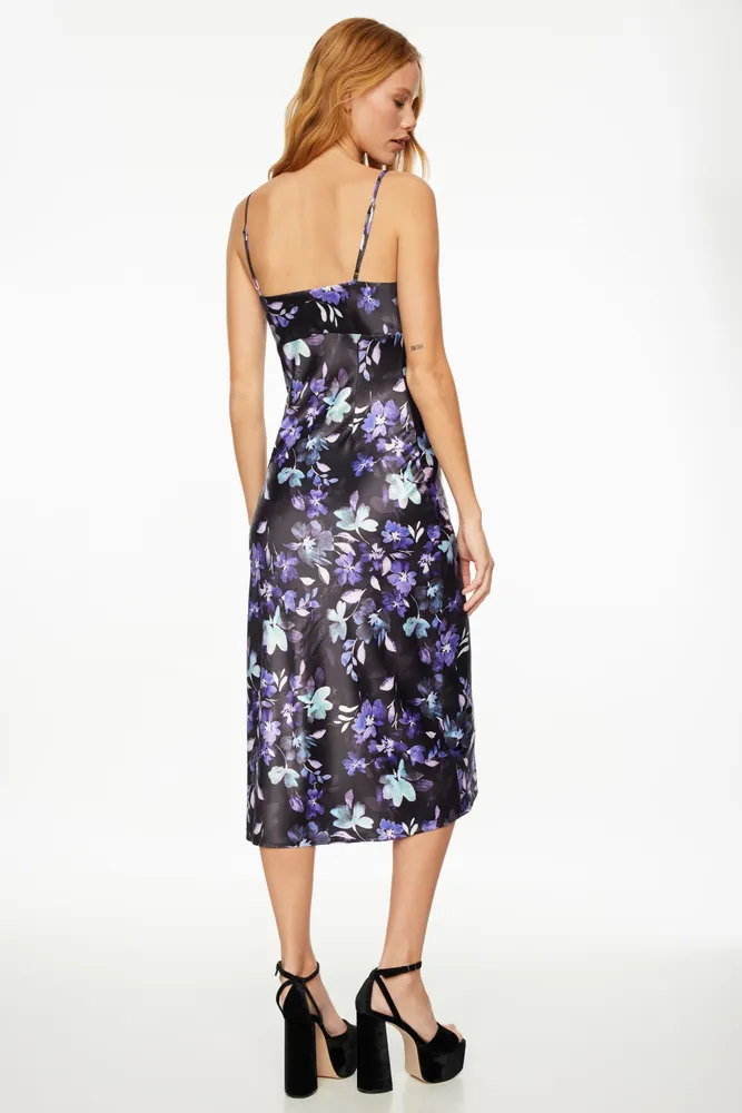 Josie Cowl Neck Midi Slip Dress