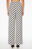 Thin Waistband Wide Leg Pants