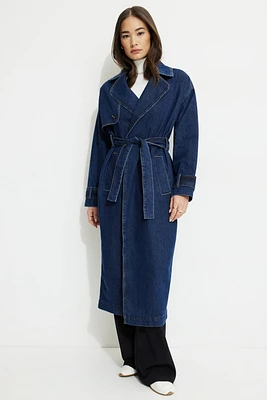 Denim Trench Coat