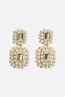 Antique Pearl Drop Earrings