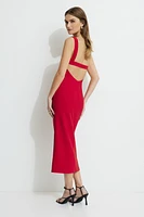 Open Back Midi Dress