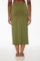 Naia Sculpt Midi Skirt With Slit