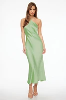 Halter Satin Maxi Dress