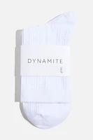 Pointelle Crew Socks