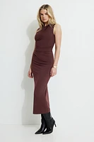 Jersey Draped Maxi Dress