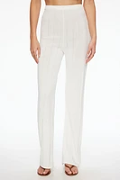 Pointelle Wide Leg Pants