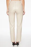 Gisele Straight Leg Faux Leather Pants