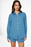 Waffle Button Up Shirt