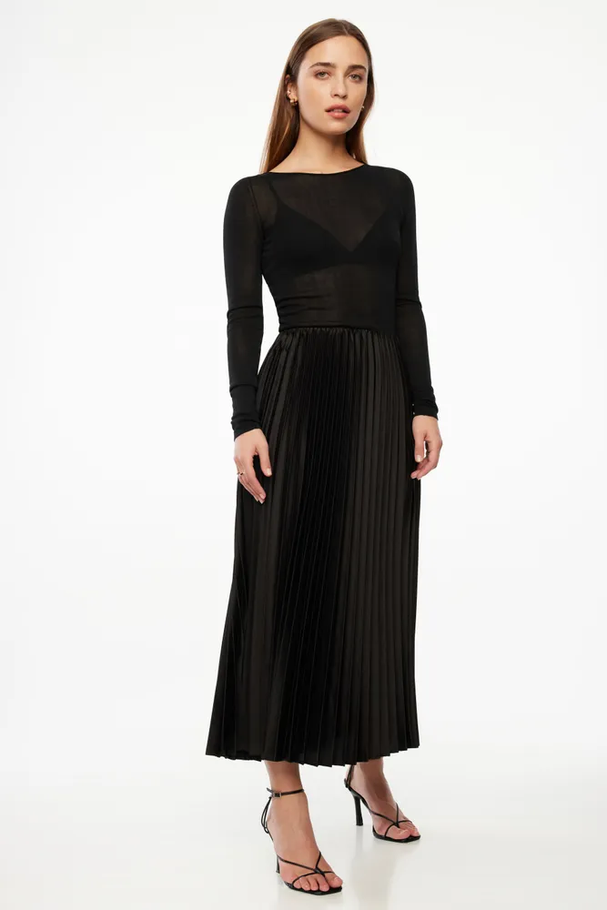 Laure Pleated Maxi Skirt