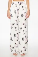 Heidi Printed Satin Wide Leg Pants