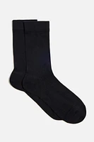 Semi Sheer Crew Socks