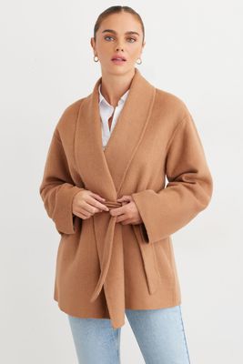 dynamite wool coat