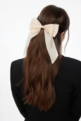 Oversized Organza Bow Hair Clip