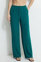 Wide Leg Pull-On Pants