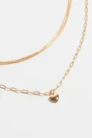 Layered Delicate Mini Heart Necklace