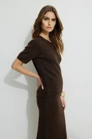 Boxy Short Sleeve Sweater