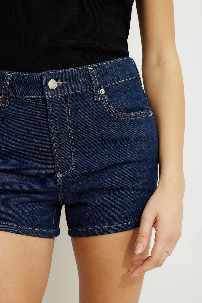 Claudia Mom Denim Shorts
