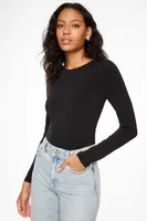 Kyla Sculpt Long Sleeve Crew Neck Bodysuit