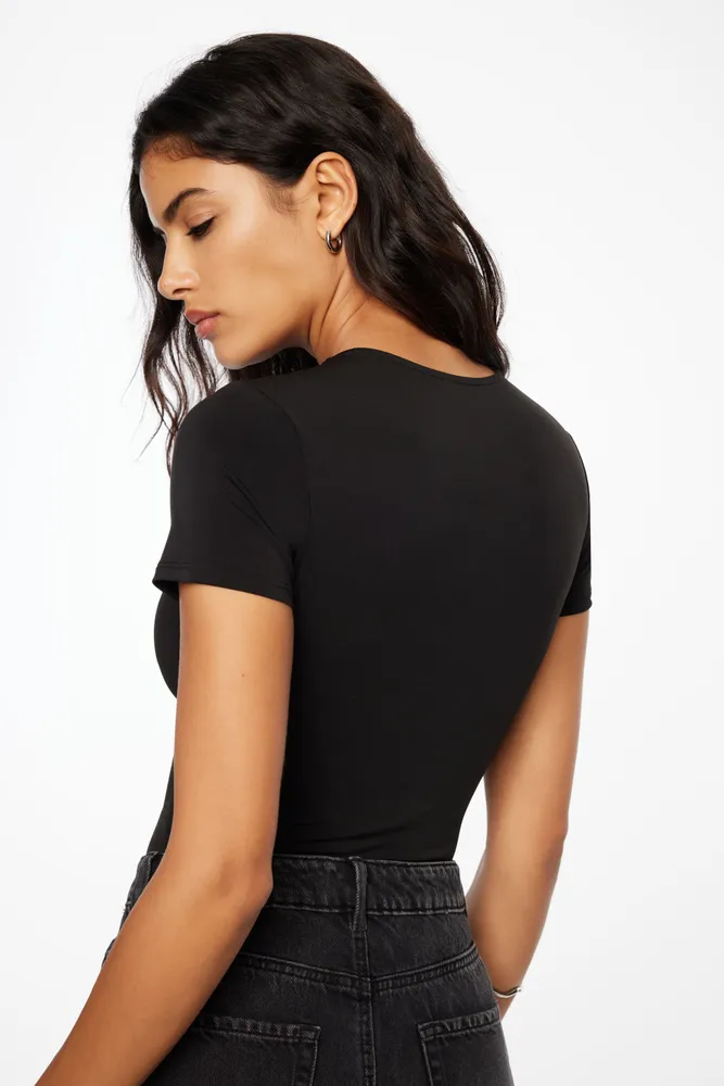 Sculpt Short Sleeve Crew Neck Bodysuit