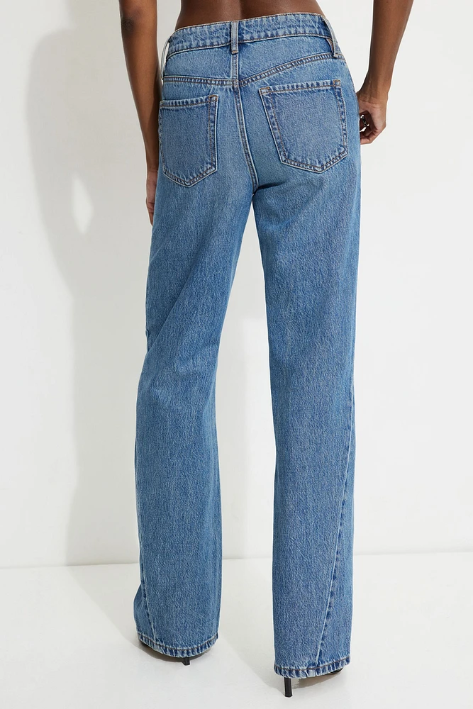 Heidi Wide Leg Twisted Seam Jeans