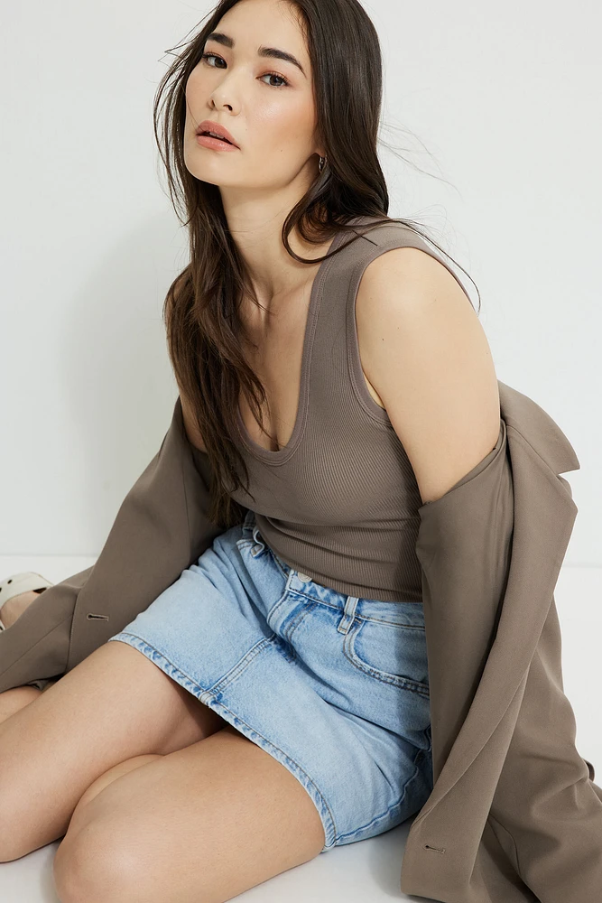 Denim Mini Skirt