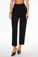 Slim Button Ankle Pants